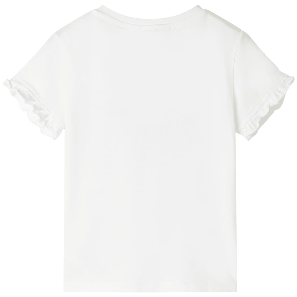Kinder-T-Shirt Ecru 104