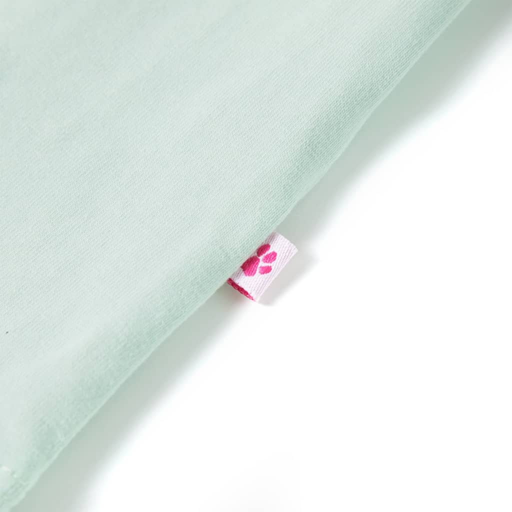 Kinder-T-Shirt mit Flügelärmeln Helles Minzgrün 128