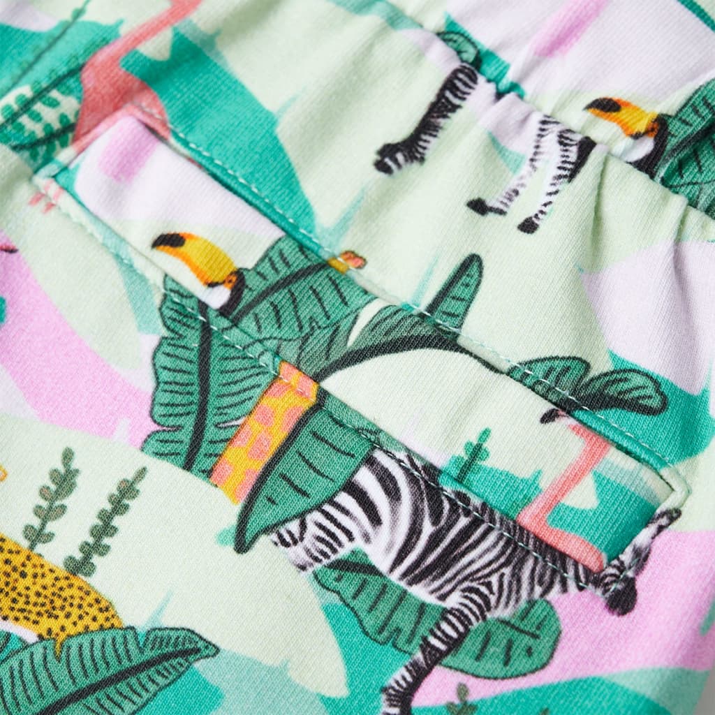 Kindershorts mit Kordelzug Helles Minzgrün 92