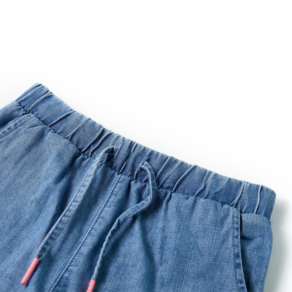 Kindershorts Jeansblau 116