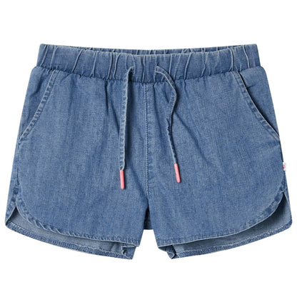 Kindershorts Jeansblau 140