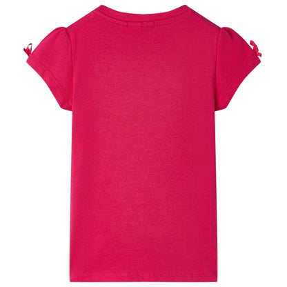 Kinder-T-Shirt Knallrosa 116