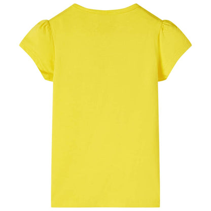 Kinder-T-Shirt Gelb 116