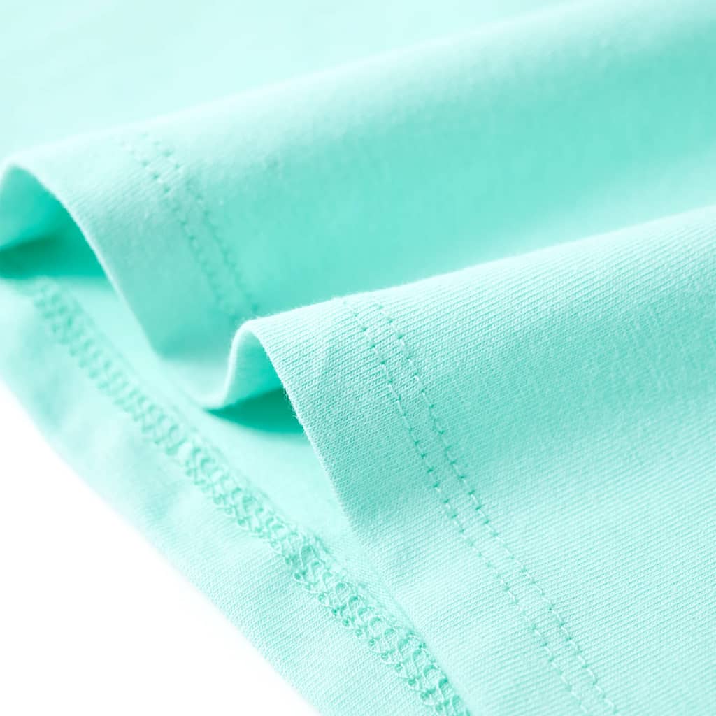 Kinder-T-Shirt Helles Minzgrün 140