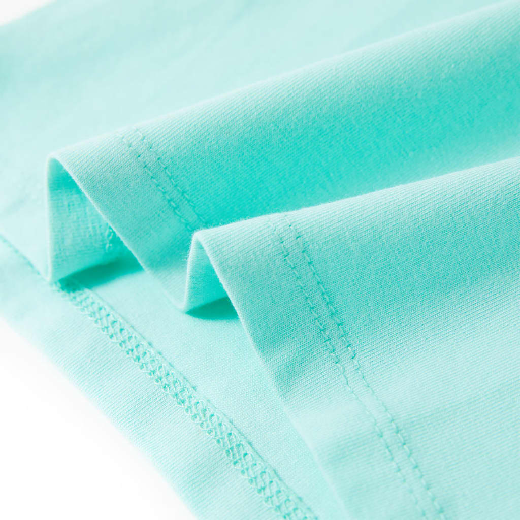 Kinder-T-Shirt Helles Minzgrün 104