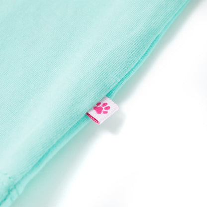 Kinder-T-Shirt Helles Minzgrün 128