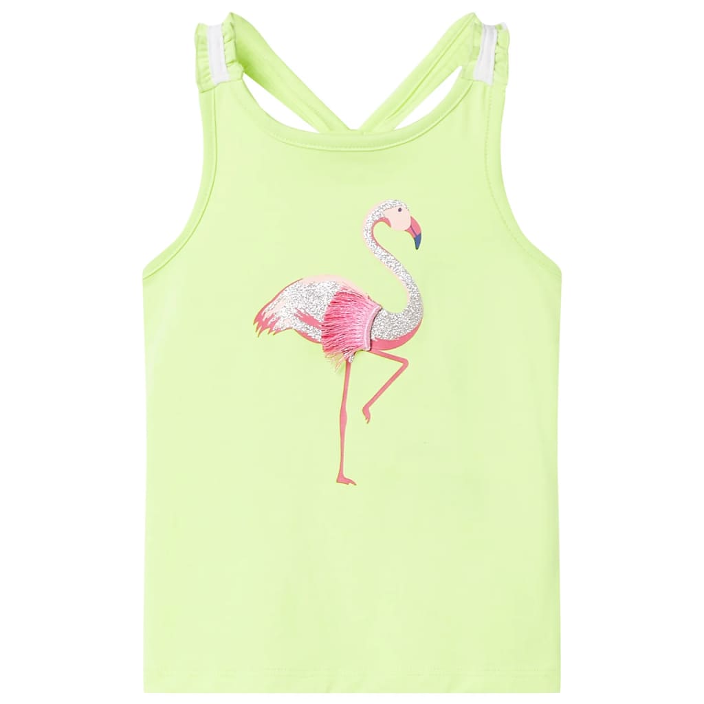 Kinder-Tanktop Neongelb 104