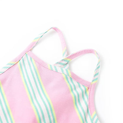 Kinderkleid mit Kordelzug Ärmellos Rosa 116