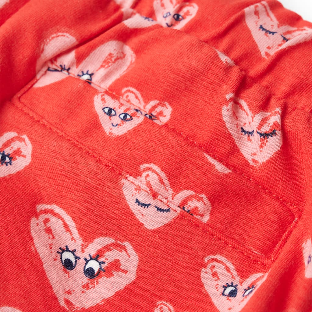 Kindershorts mit Kordelzug Rot 140