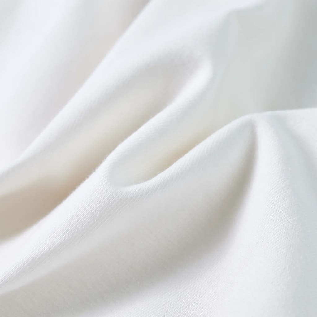 Kinder-T-Shirt mit Rüschenärmeln Ecru 140