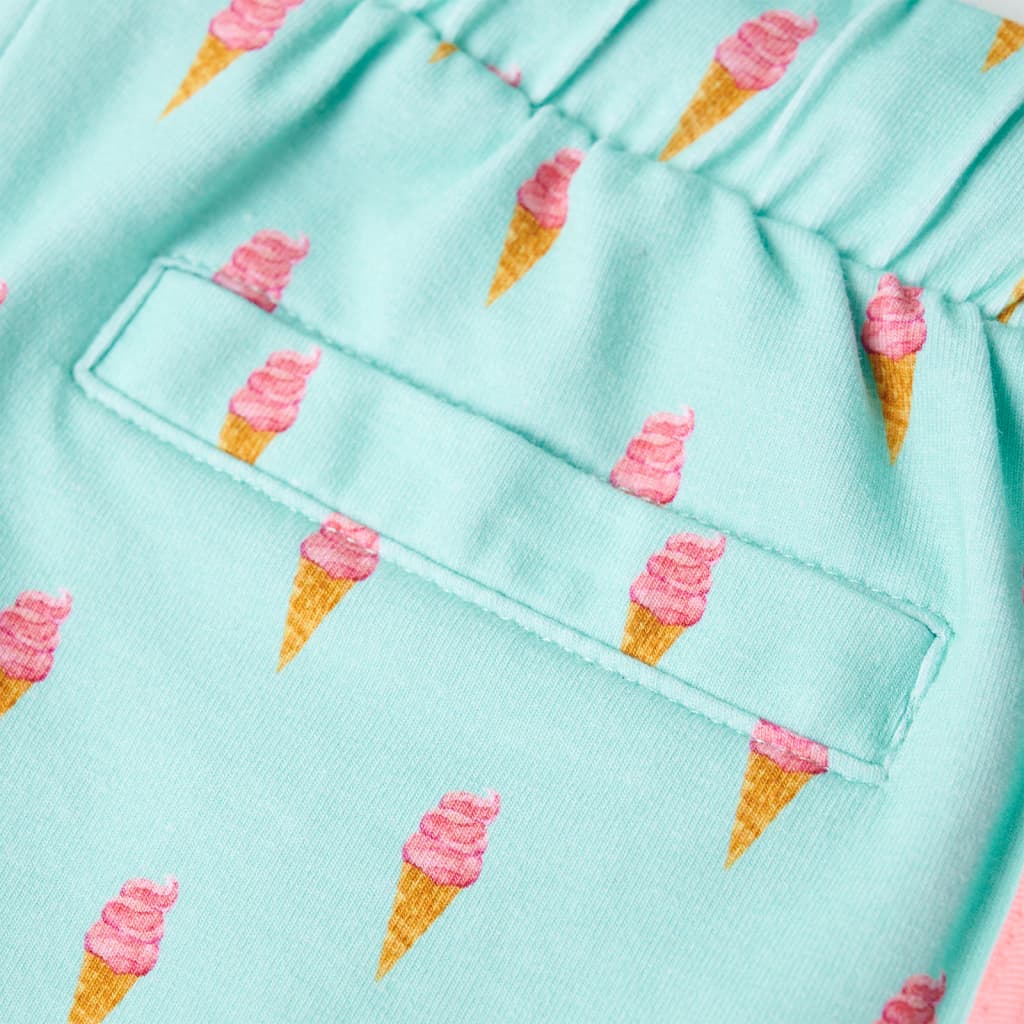 Kindershorts mit Kordelzug Helles Minzgrün 140