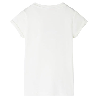 Kinder-T-Shirt Ecru 128