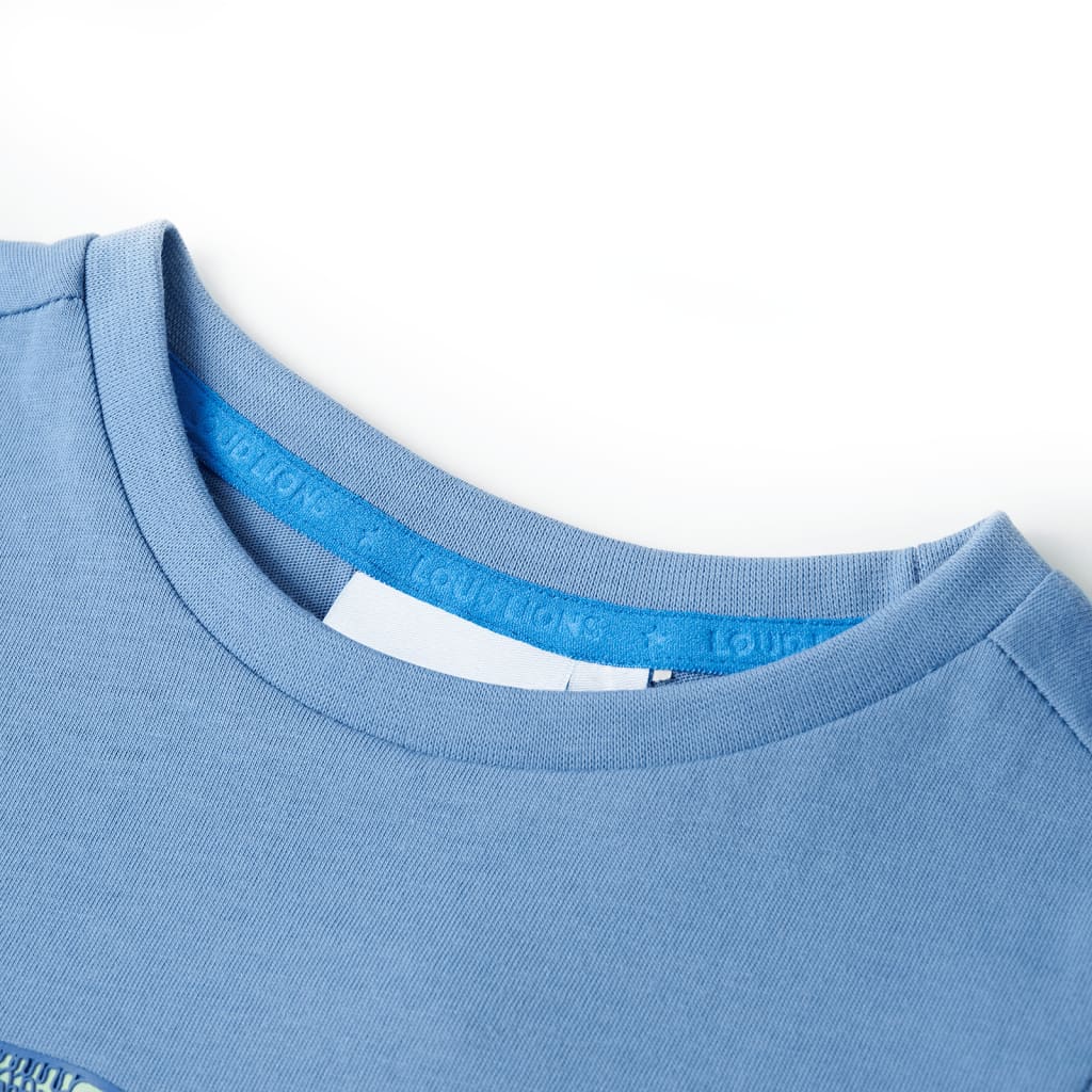 Kinder-T-Shirt Mittelblau 104