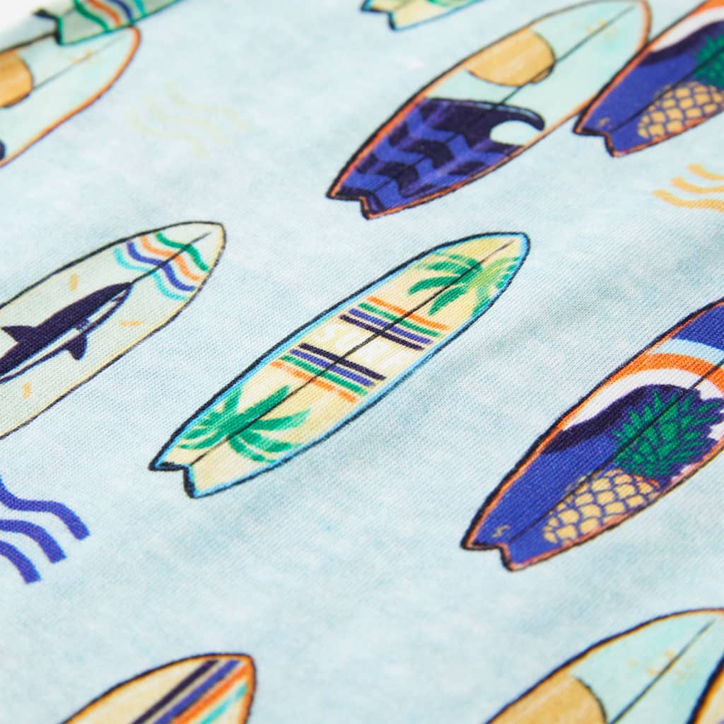 Kinder-Tanktop Hellblau Melange 140