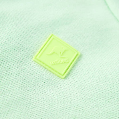 Kinder-Kapuzenpullover mit Reißverschluss Hellgrün 104