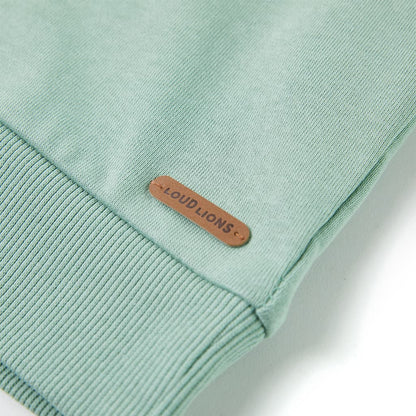 Kinder-Sweatshirt Helles Khaki 116