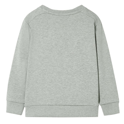 Kinder-Sweatshirt Hellkhaki Melange 128