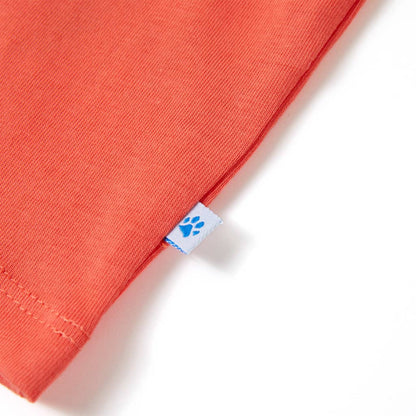 Kinder-Kurzarmshirt Hellrot 140