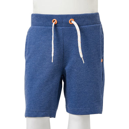 Kindershorts mit Kordelzug Dunkelblau Melange 116