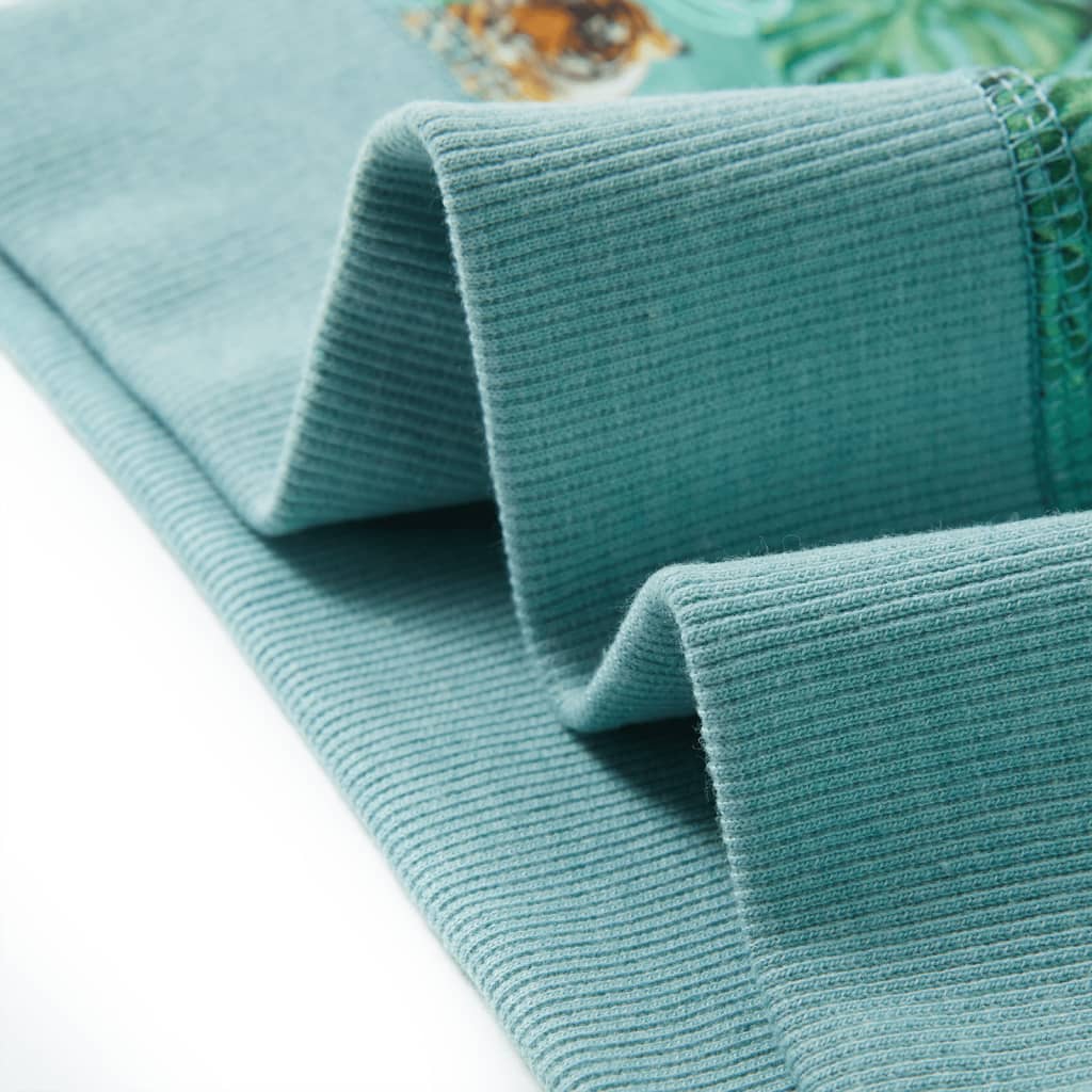 Kinder-Sweatshirt Grün Meliert 92