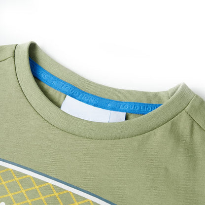 Kinder-T-Shirt Helles Khaki 116