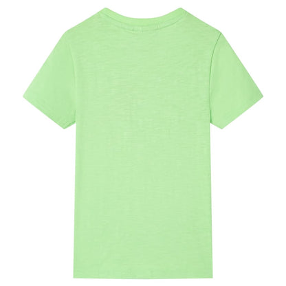 Kinder-T-Shirt Neongrün 128