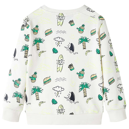 Kinder-Sweatshirt Helles Ecru 116