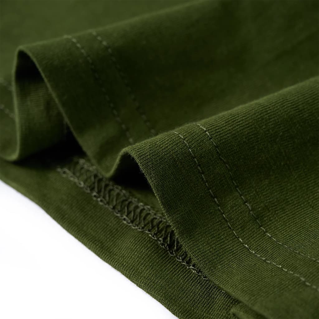 Kinder-Langarmshirt Dunkles Khaki 128