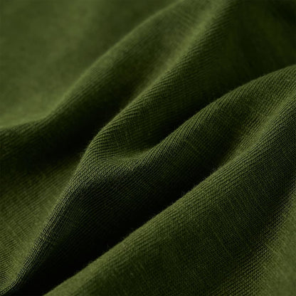 Kinder-Langarmshirt Dunkles Khaki 128