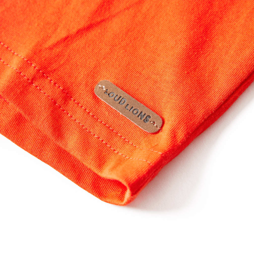 Kinder-Langarmshirt Hellorange 116