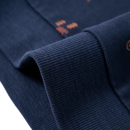 Kinder-Sweatshirt Marineblau Melange 140