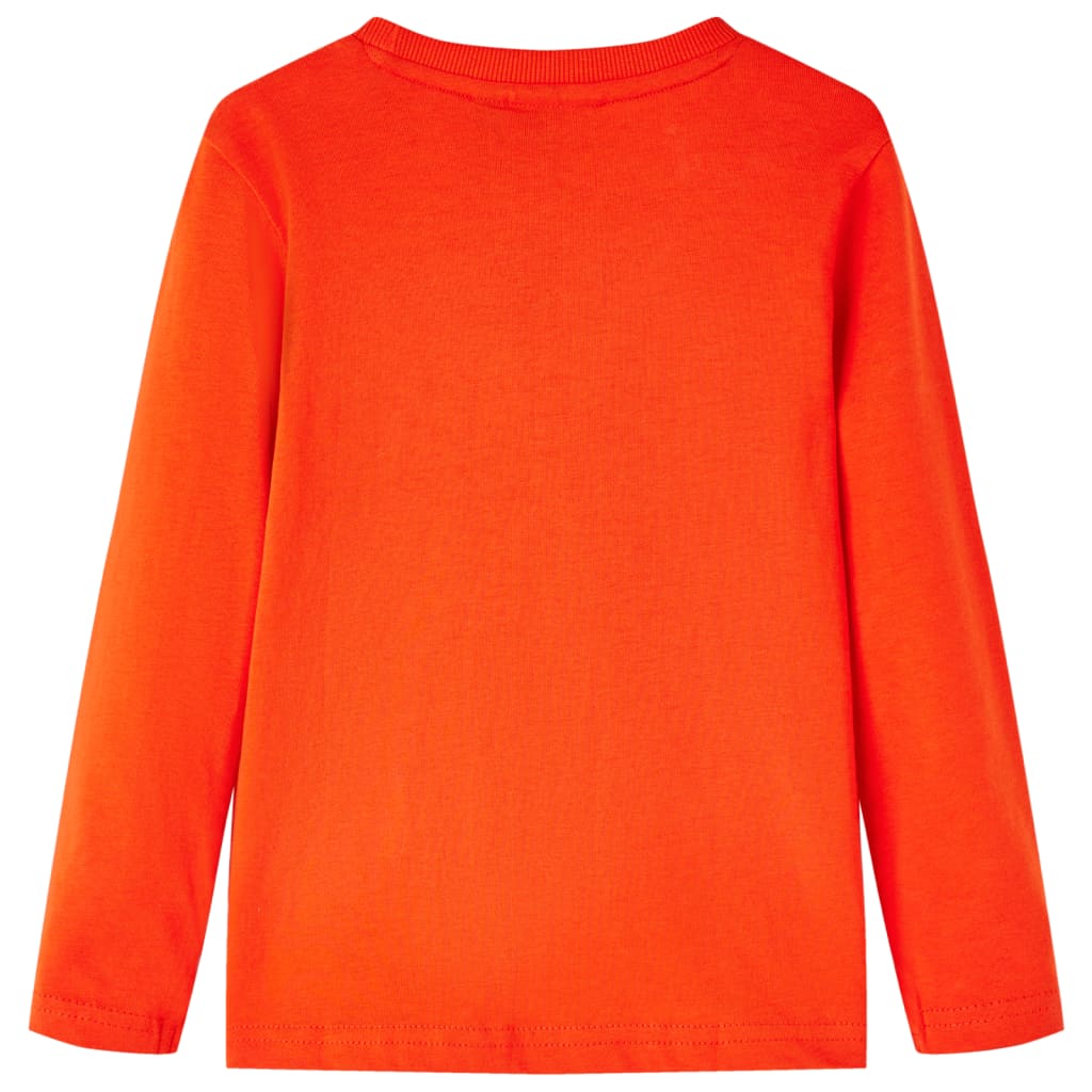 Kinder-Langarmshirt Hellorange 116