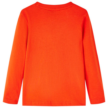 Kinder-Langarmshirt Hellorange 116