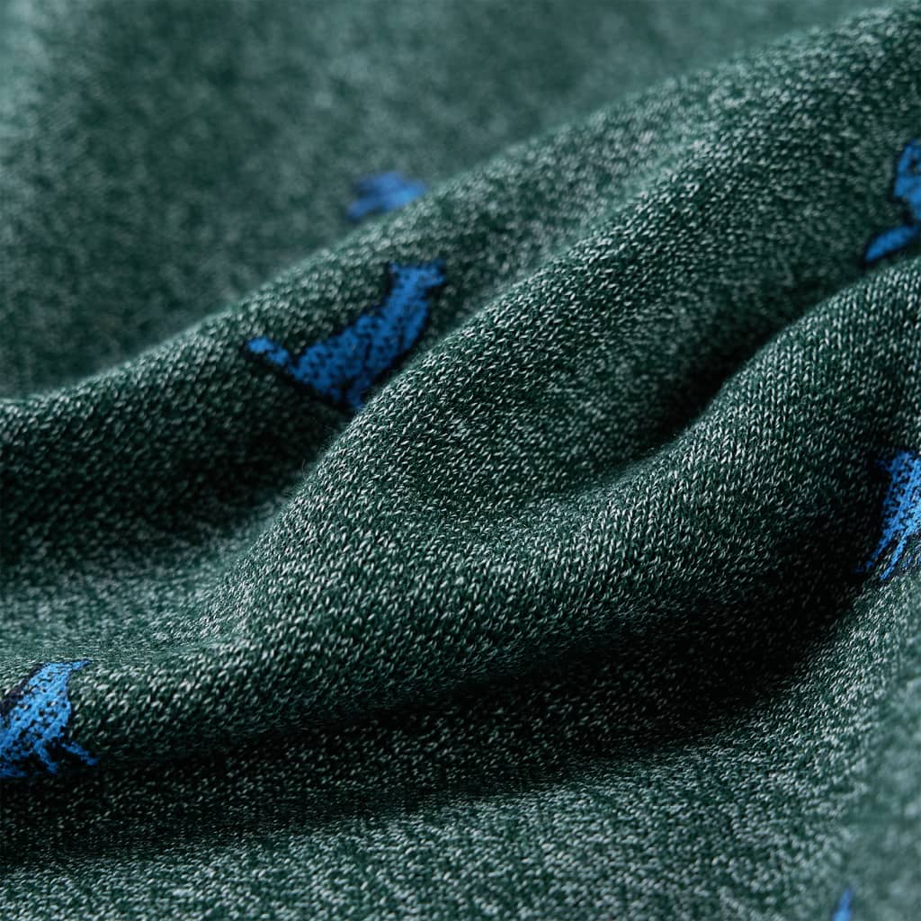 Kinder-Sweatshirt Dunkelgrün Melange 104