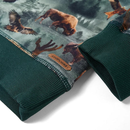 Kinder-Sweatshirt Dunkelgrün 104