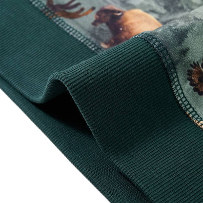Kinder-Sweatshirt Dunkelgrün 104