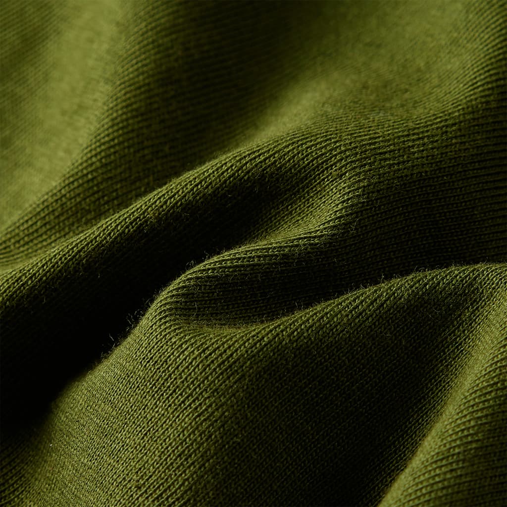 Kinder-Langarmshirt Dunkles Khaki 140