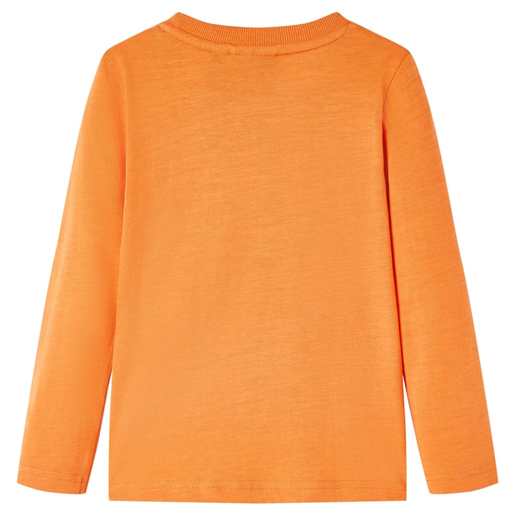 Kinder-Langarmshirt Dunkelorange 128