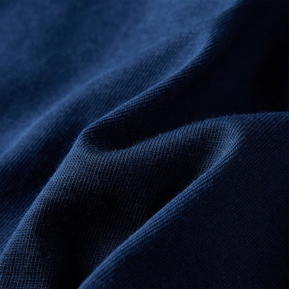 Kinder-Langarmshirt Marineblau 128