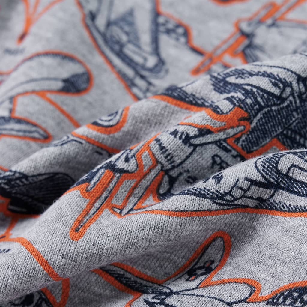 Kinder-Sweatshirt Grau Melange 104