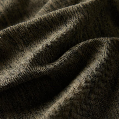 Kinder-Langarmshirt Dunkles Khaki Melange 92