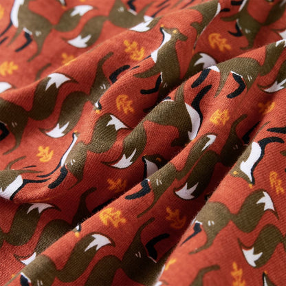 Kinderhemd Rostbraun 128