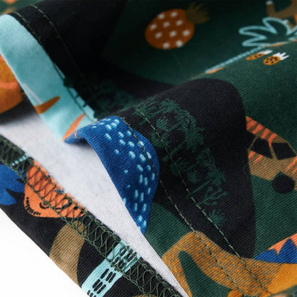 Kinderpyjama mit Langen Ärmeln Dunkelgrün 116