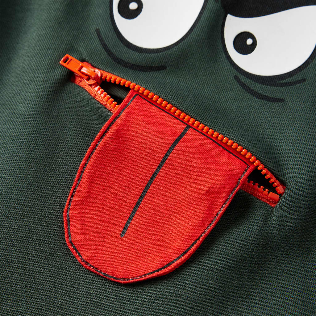 Kinder-Sweatshirt Dunkelgrün 104