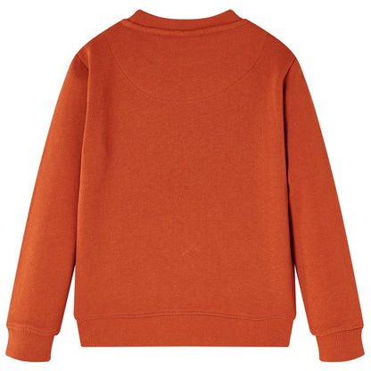 Kinder-Sweatshirt Rostbraun 104