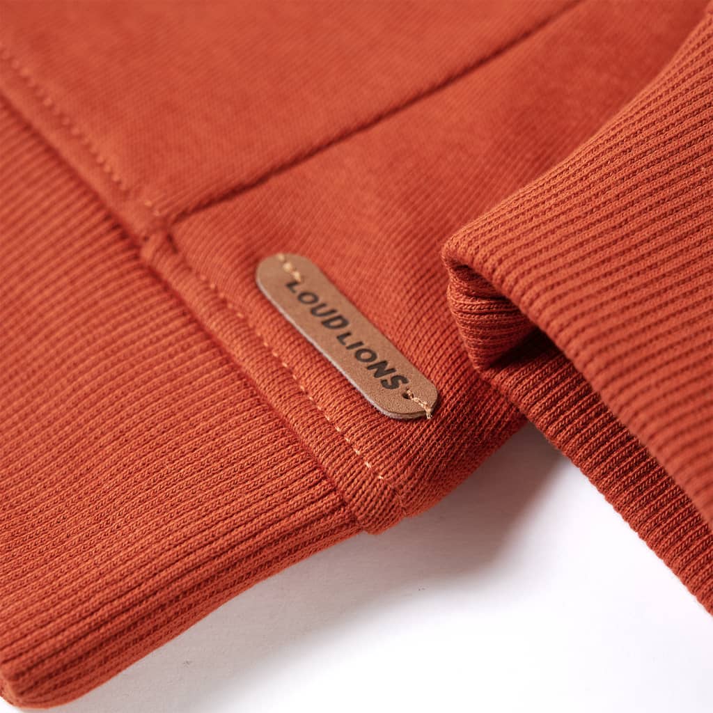 Kinder-Sweatshirt Rostbraun 104