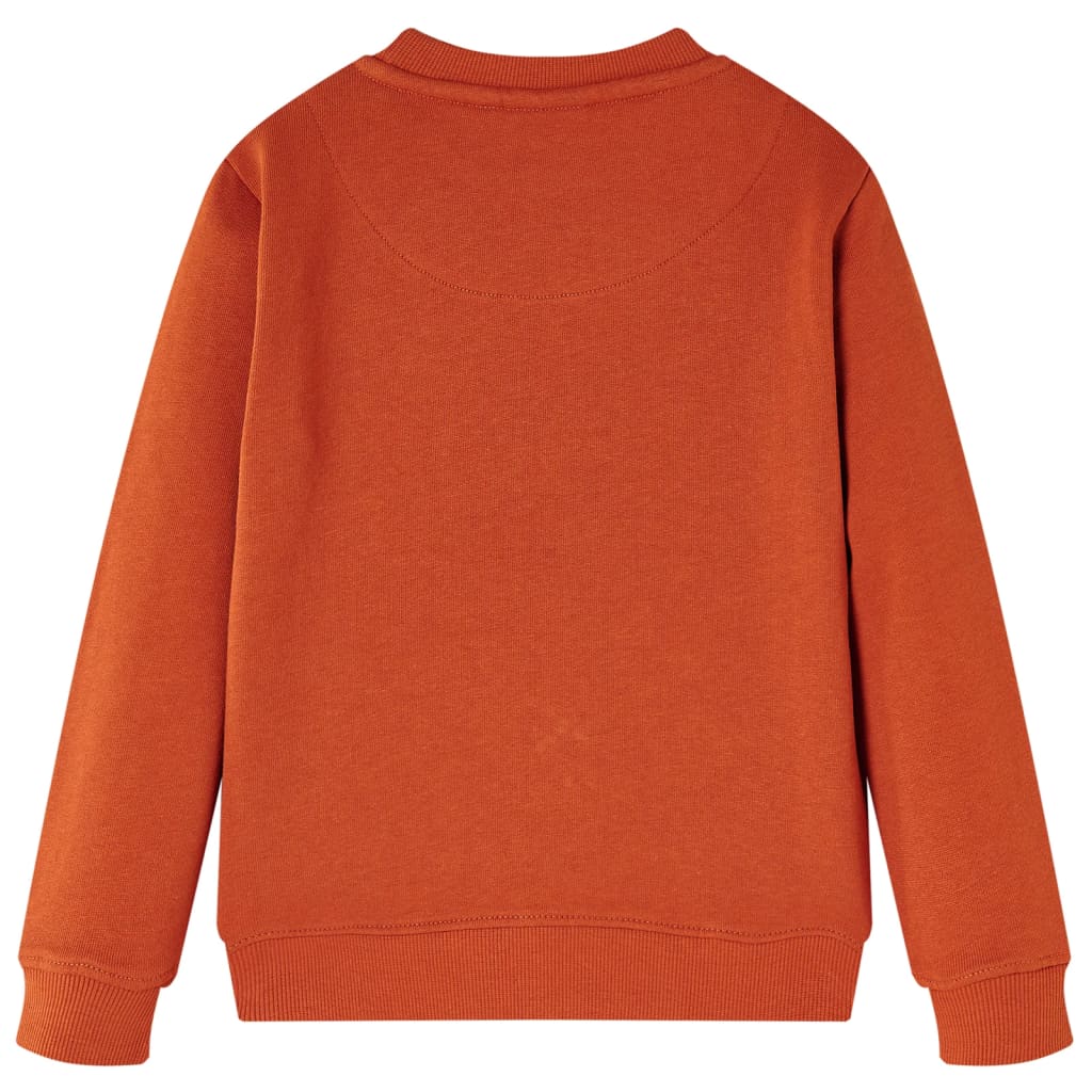 Kinder-Sweatshirt Rostbraun 128