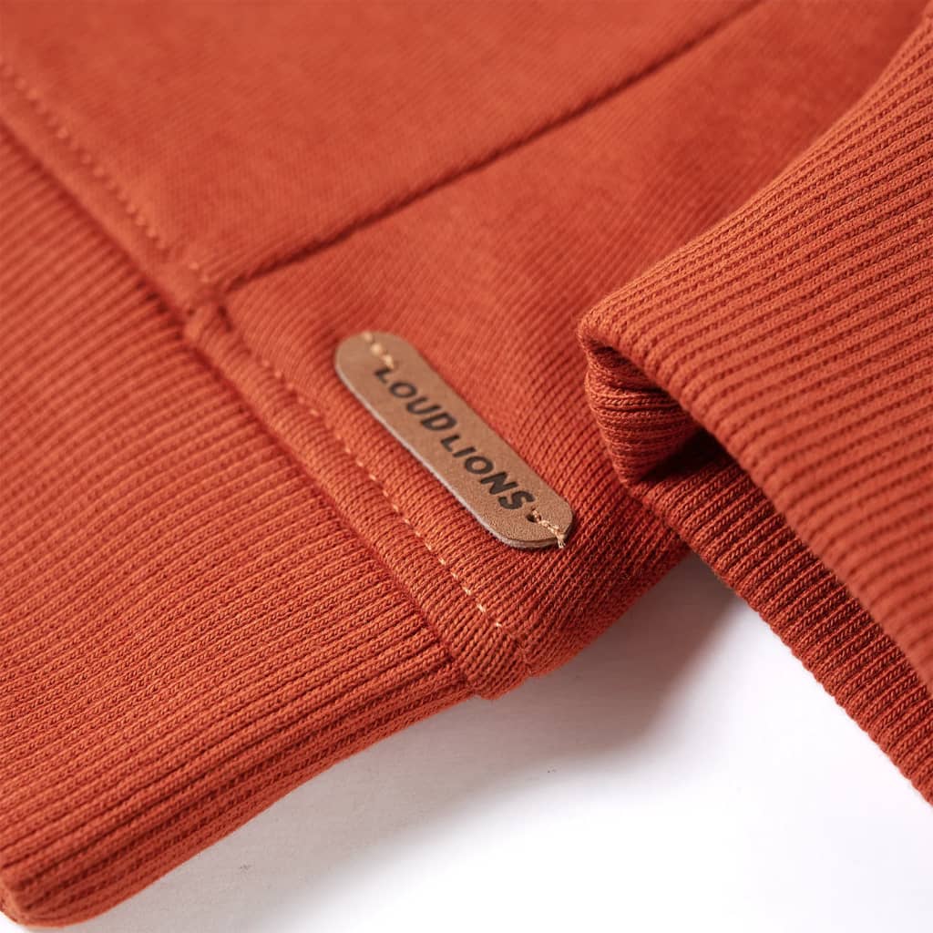 Kinder-Sweatshirt Rostbraun 128