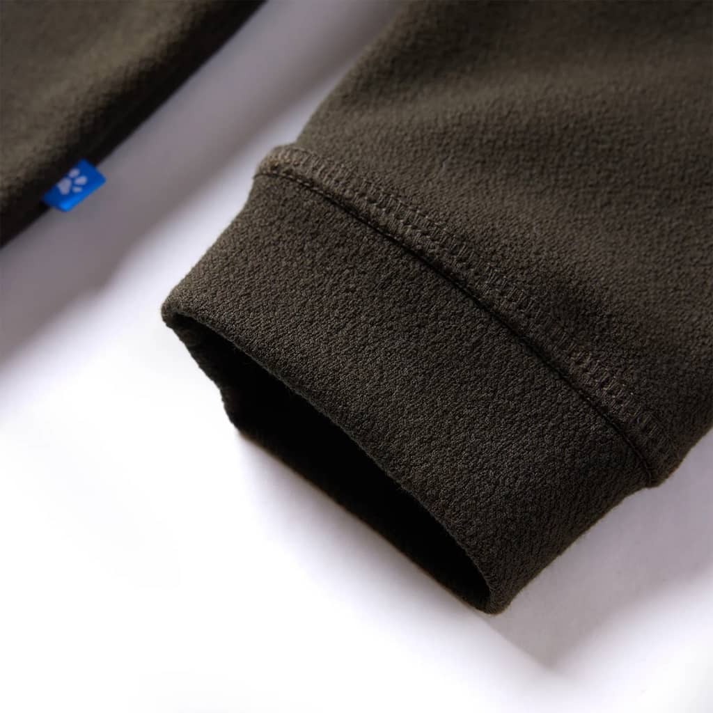 Kinder-Sweatshirt Dunkles Khaki und Kamelbraun 140