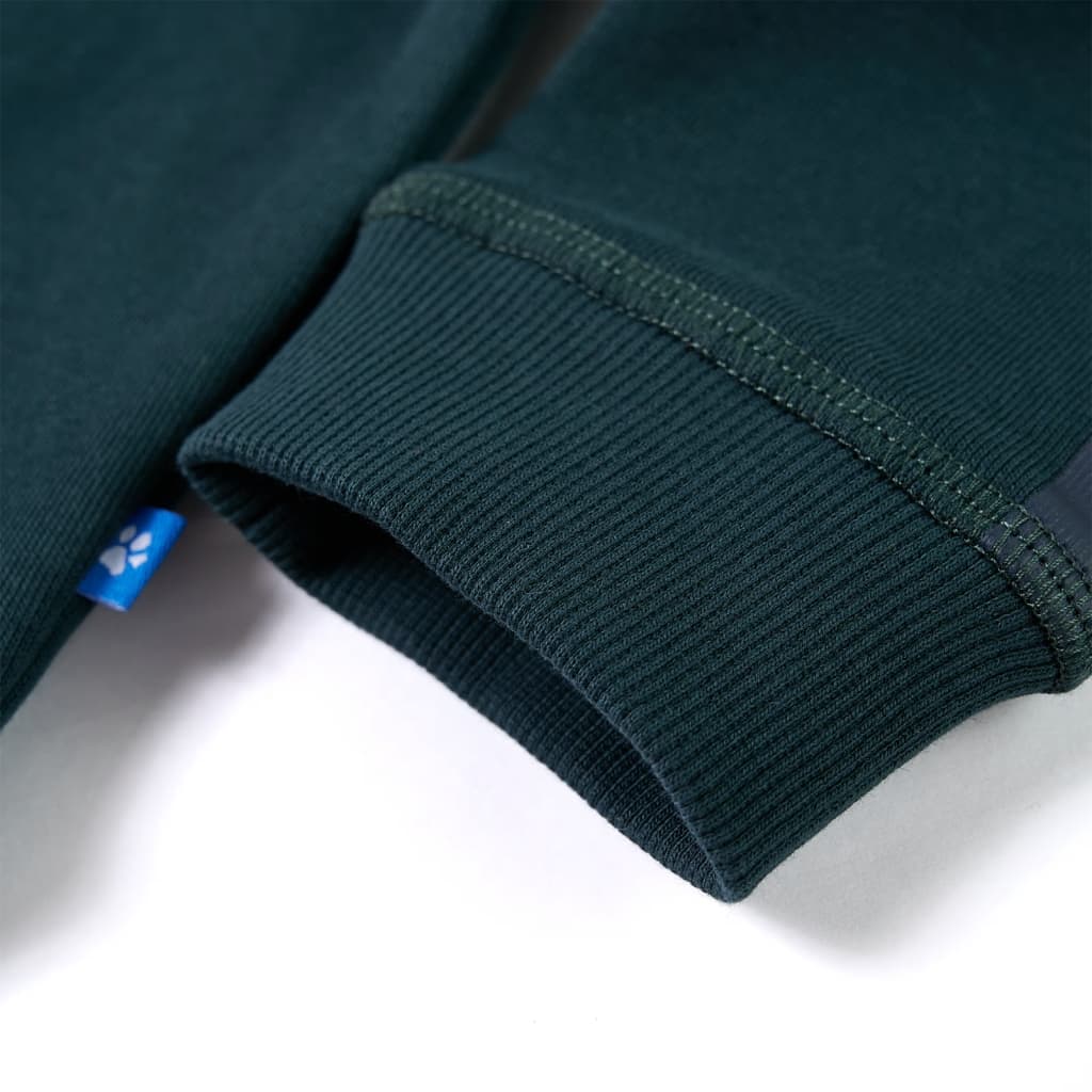 Kinder-Sweatshirt Moosgrün 128